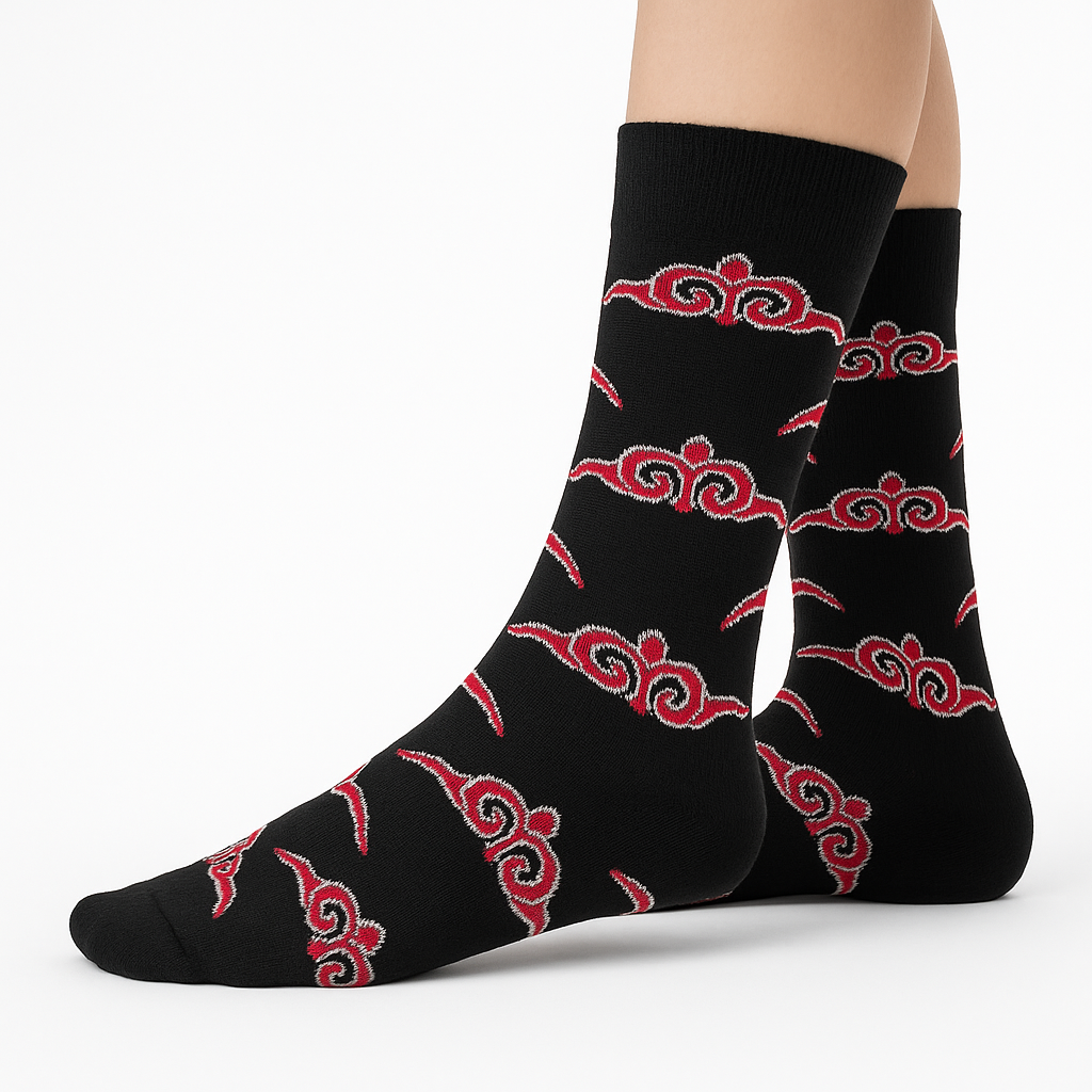 Rote Wolke Socken