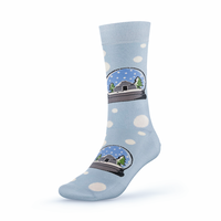 Schneekugel Socken – Weihnachtsmotiv