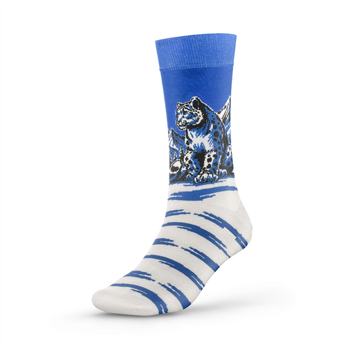 Schneeleopard Socken