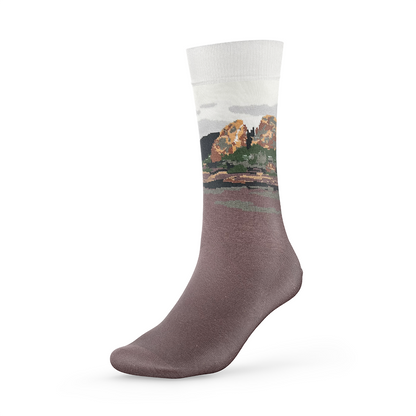 Broken Heart Rock Socken