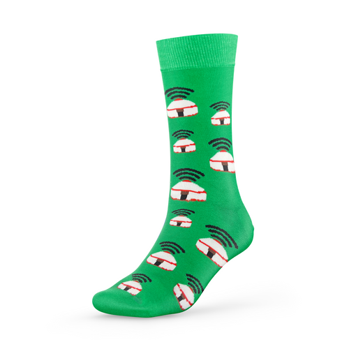 Lustige Motivsocken – WLAN Jurte