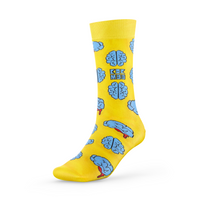 Blaues Wirbel-Muster Socken