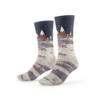 Bergtal-Muster Socken – Ak Sai