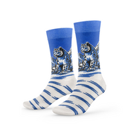 Schneeleopard Socken