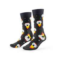 Lustige Motivsocken – Jurte Rakete