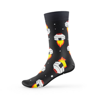 Lustige Motivsocken – Jurte Rakete