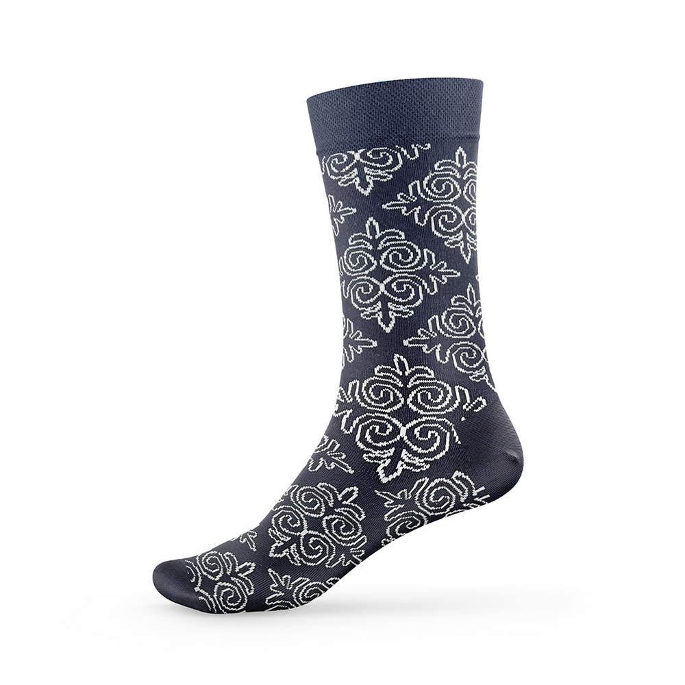 Tribal-Muster Socken Schwarz – Oimo