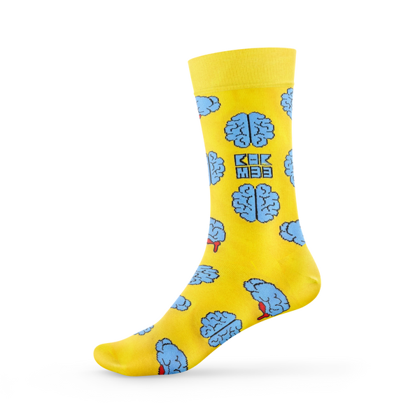 Blaues Wirbel-Muster Socken