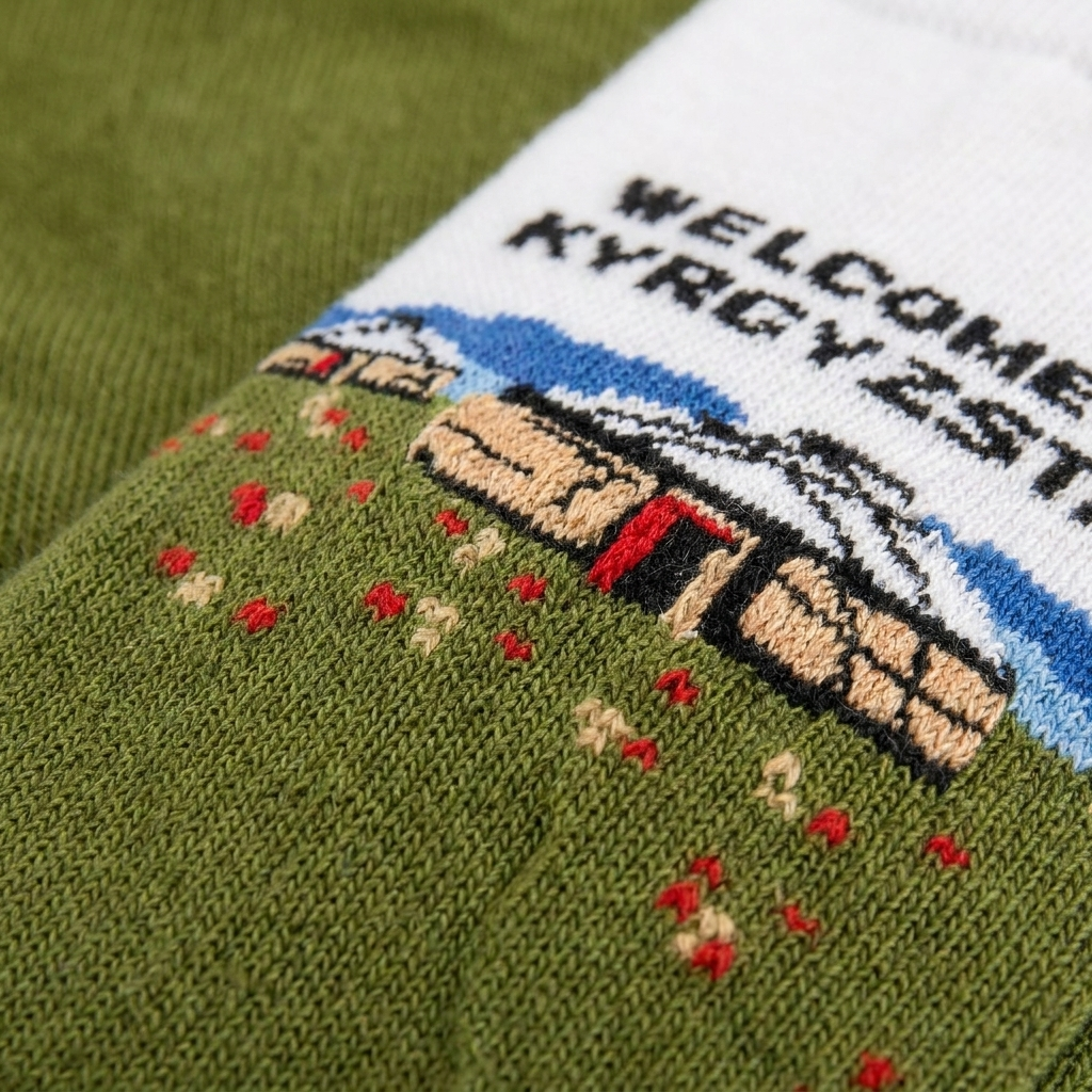 Kirgistan-Socken – Welcome to Kyrgyzstan